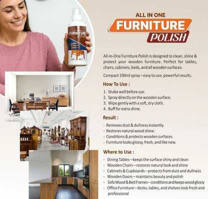 All In One Furniture Polish 450 grm Pack of 3